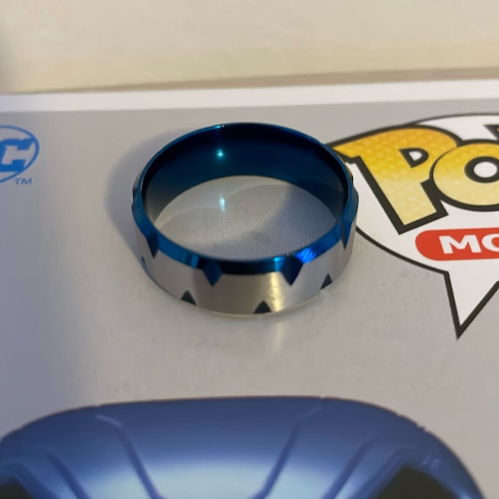 Blue and Silver ring